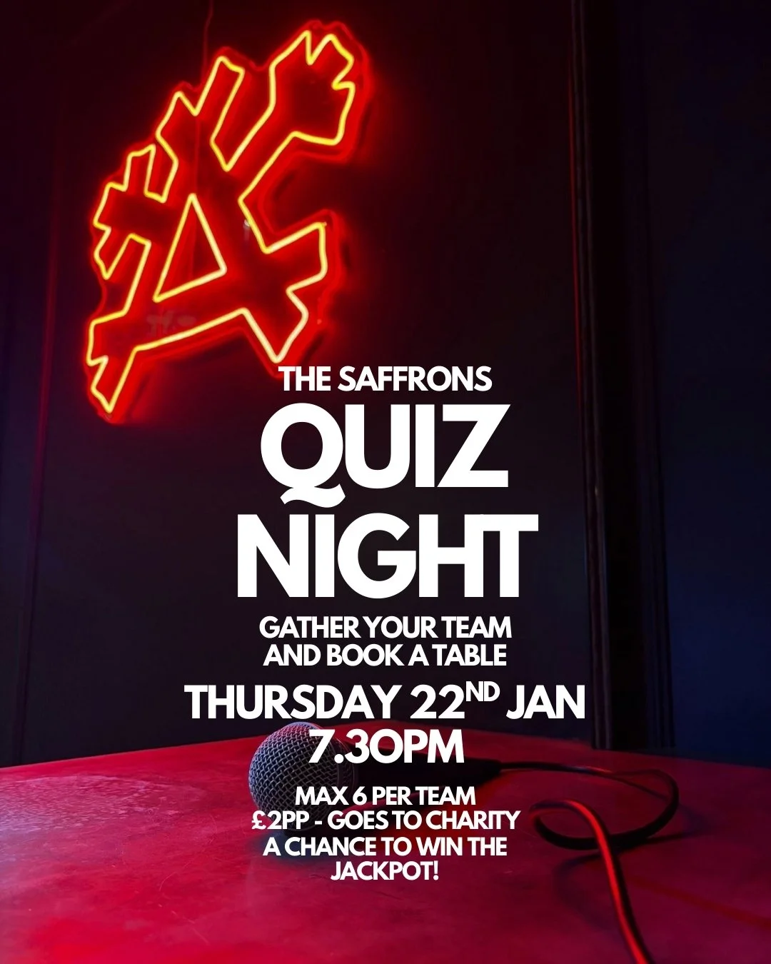The Saffrons Quiz night