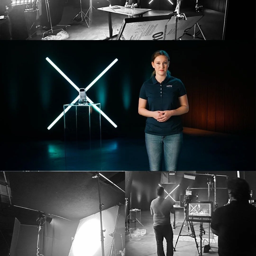 As the HMUA+Wardrobe artist, my role was to ensure our talent was camera-ready, reflecting Relay's sleek and modern aesthetic. From the makeup to the attire, every detail was chosen to complement the high-tech, dynamic nature of the Relay devices. It