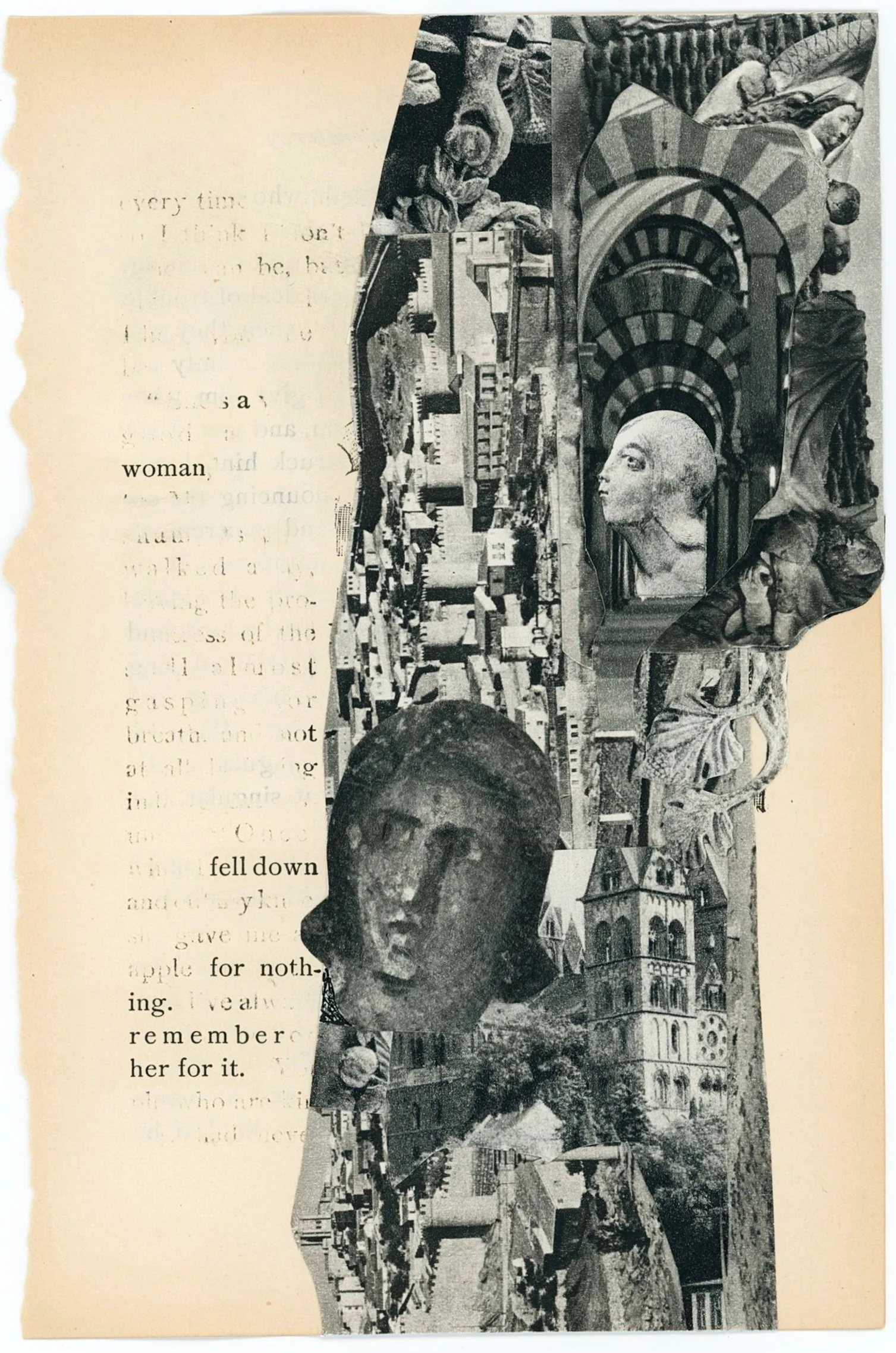lives of the erased saints / paper collage / 7.25 x 5 inches / 2023