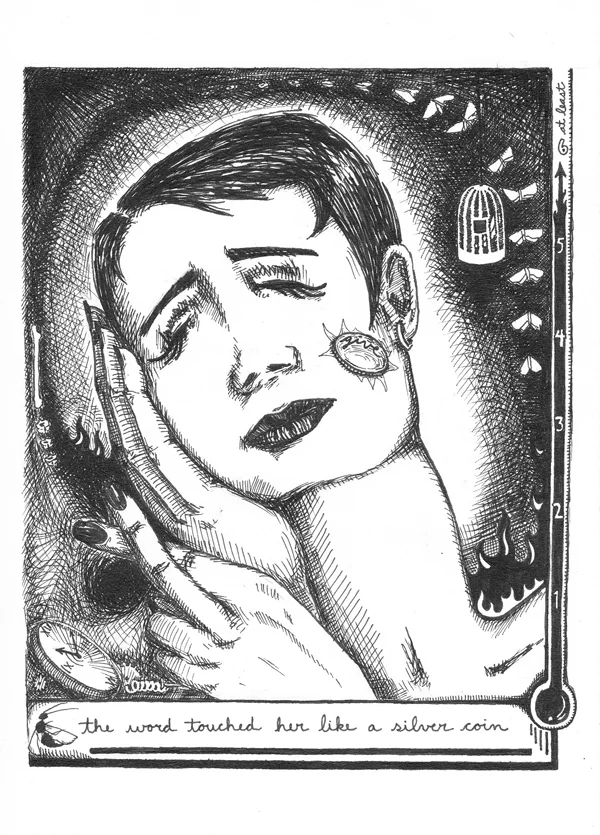 the word touched her like a silver coin