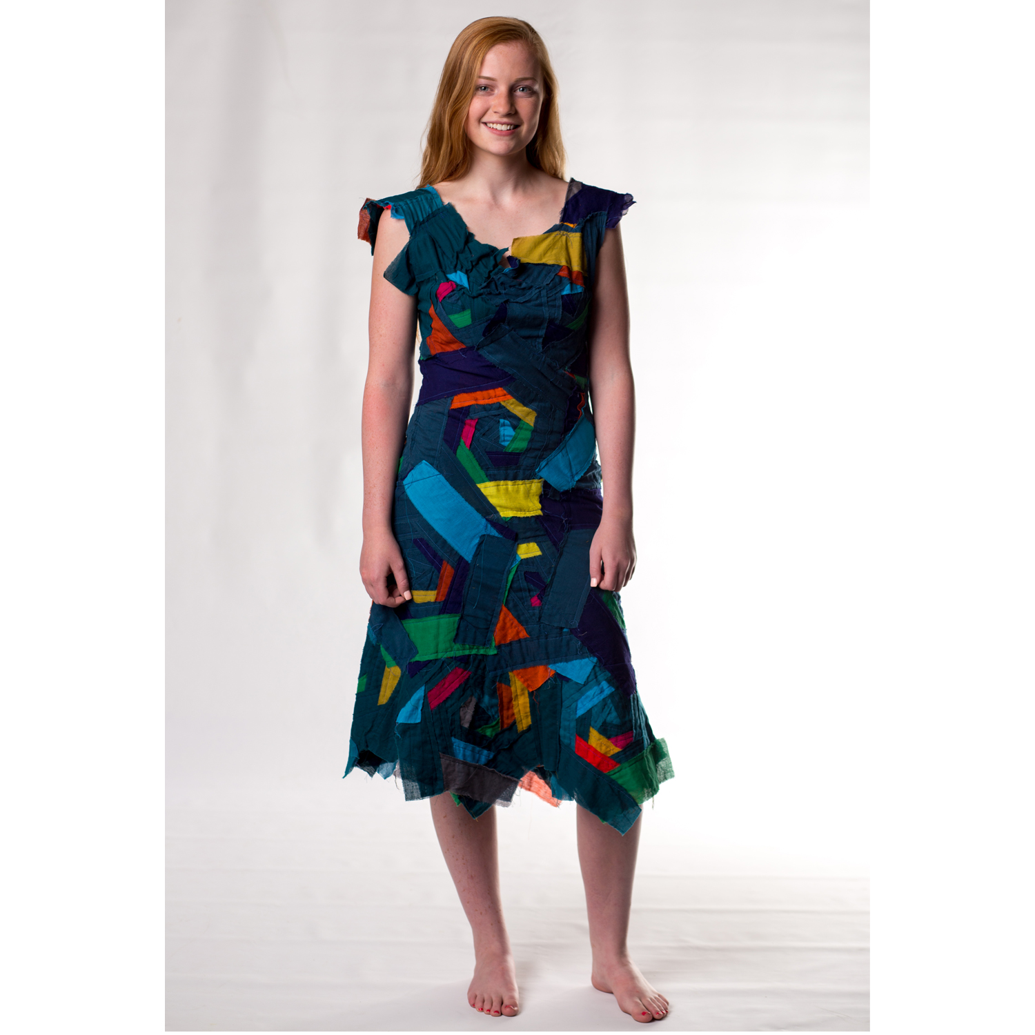 rainbow bandage dress