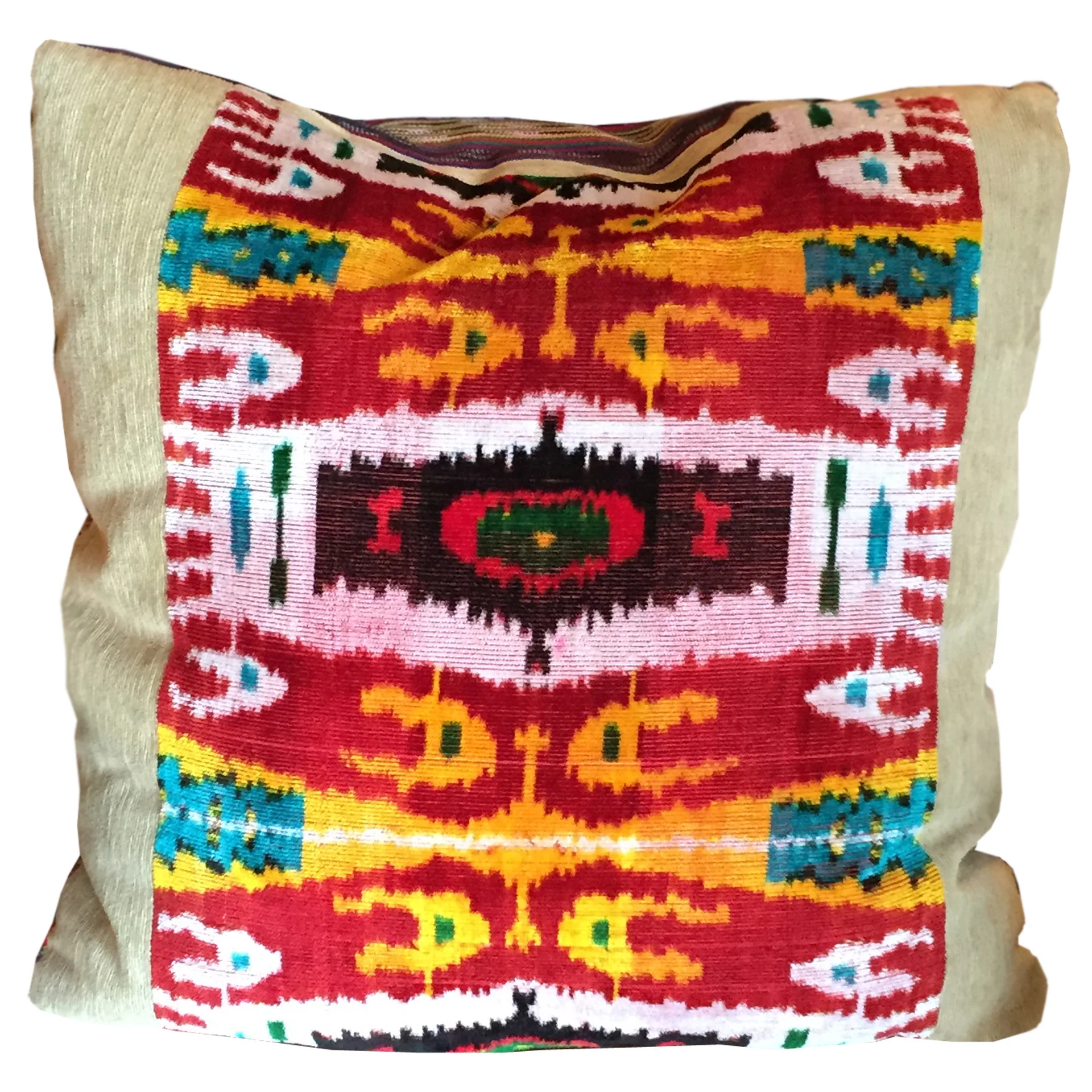 ikat cushion