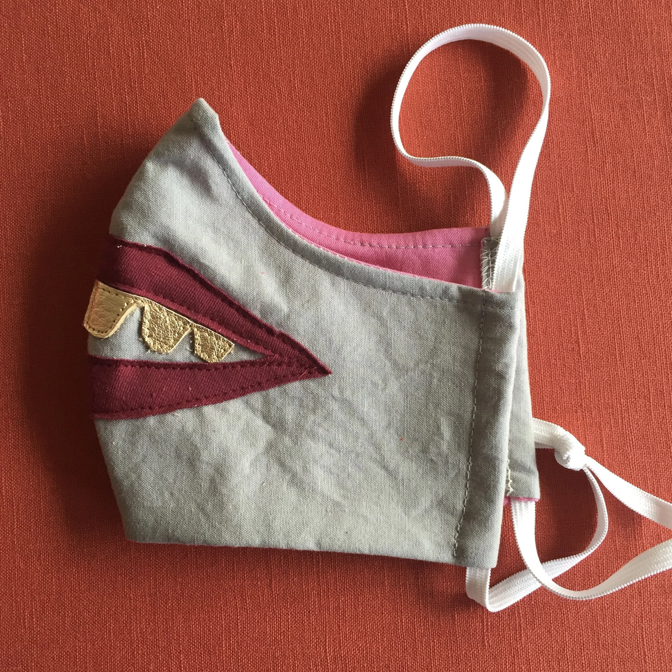 Fancy Pony Land big smile mask - gold grill