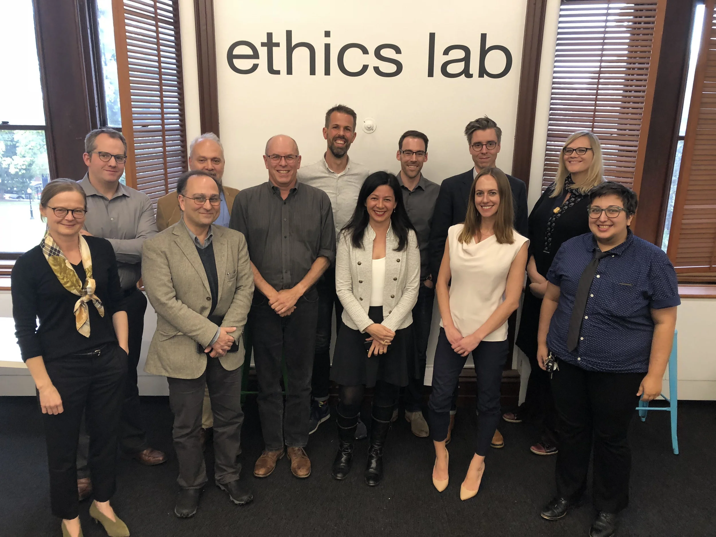 Left to right: Fabienne Peter, Alex Guerrero, Robert Talisse, Tom Christiano, David Estlund, Jerone de Ridder, Jennifer Lackey, Michael Hannon, Elizabeth Edenberg, Kristoffer Ahlstrom-Vij, Regina Rini, and August Gorman