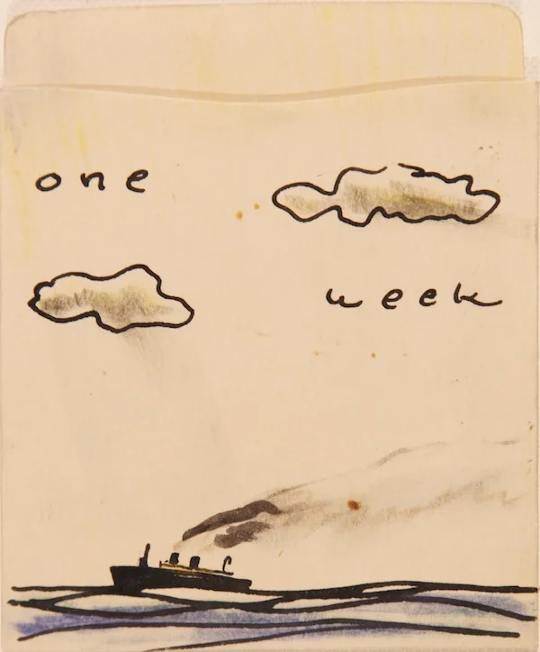 Ship with Clouds Pocket