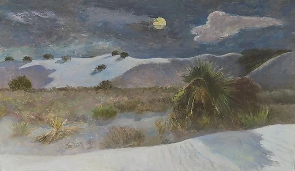 Howling Moon at White Sands