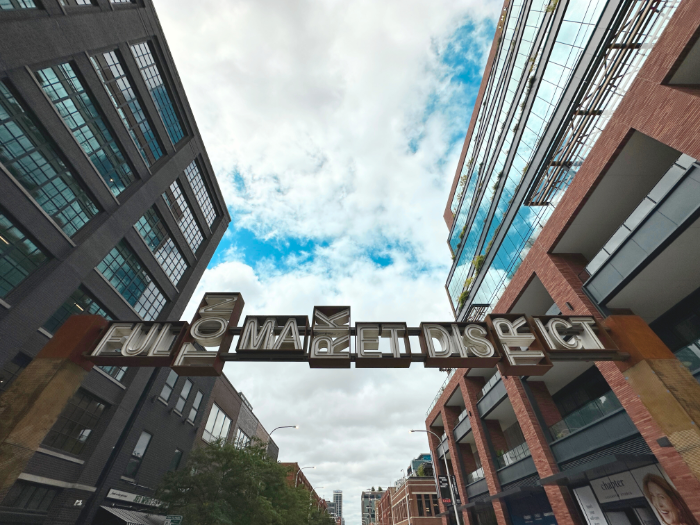 Welcome To Fulton Market Sign