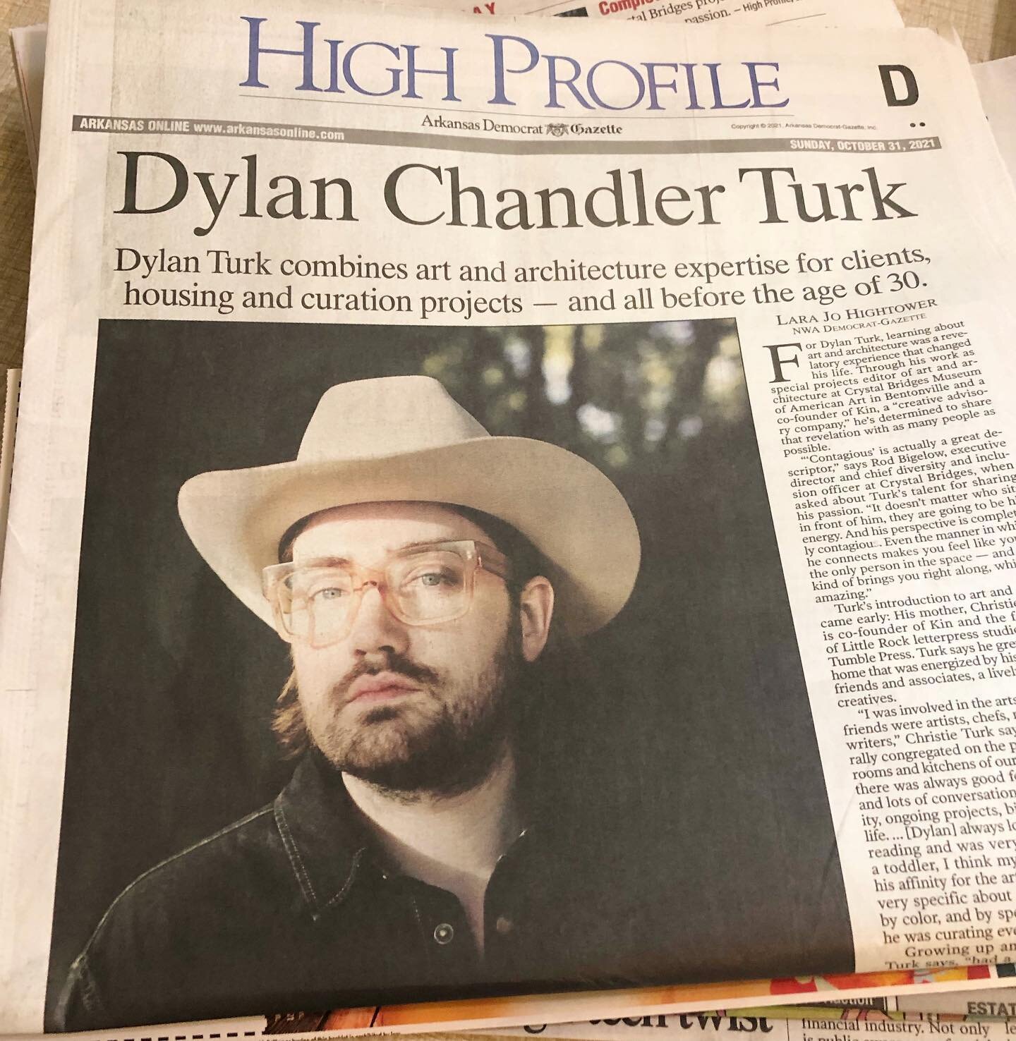 HIGH PROFILE: DYLAN CHANDLER TURK 

If you missed yesterday&rsquo;s Arkansas Democrat-Gazette our Co-Founder @dylanturk was featured. Give it a read to learn a little bit more about why and how we got started, and the philosophies that drive what we 