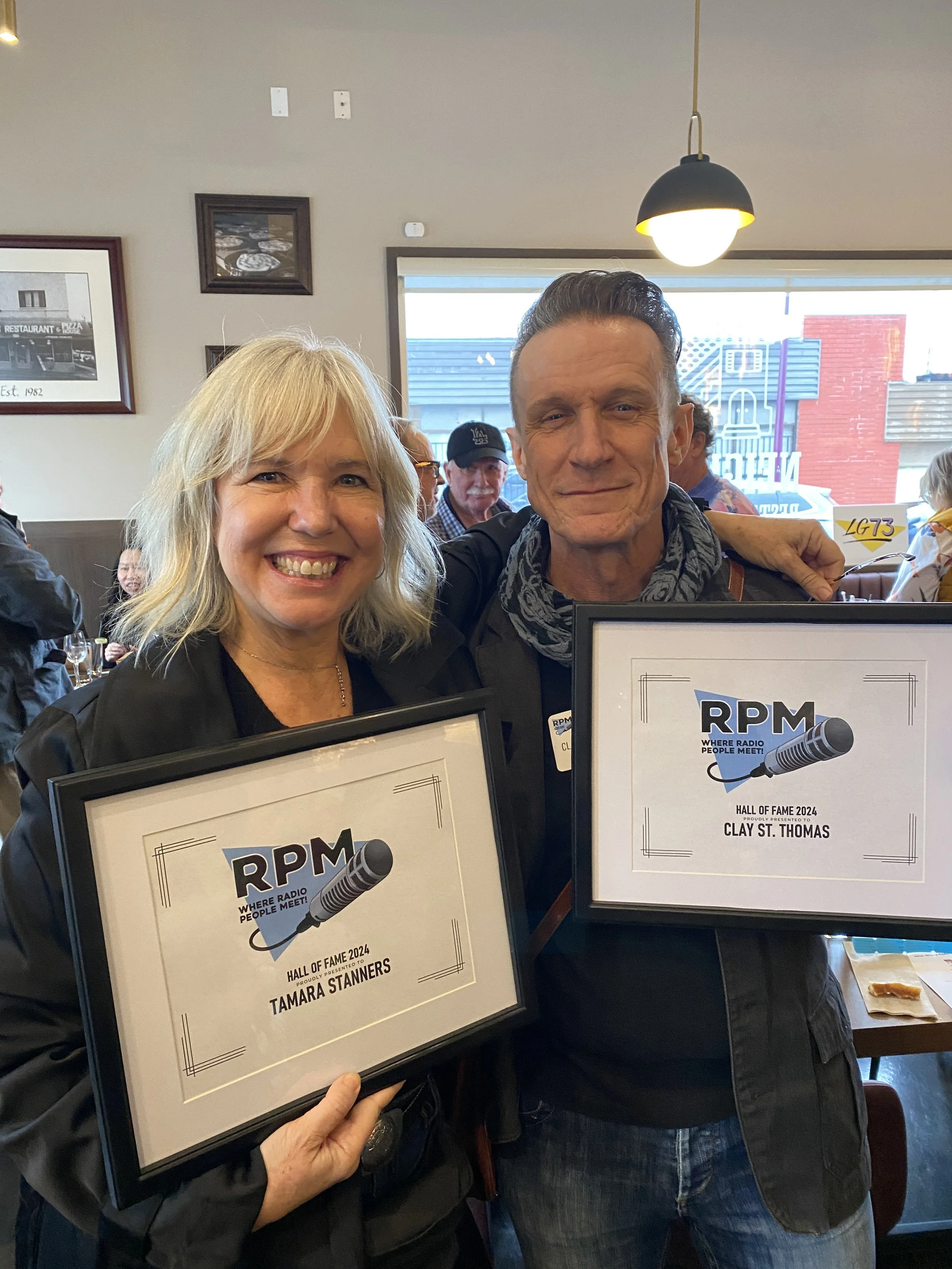 Clay and Tamara winnin the RPM award.JPG