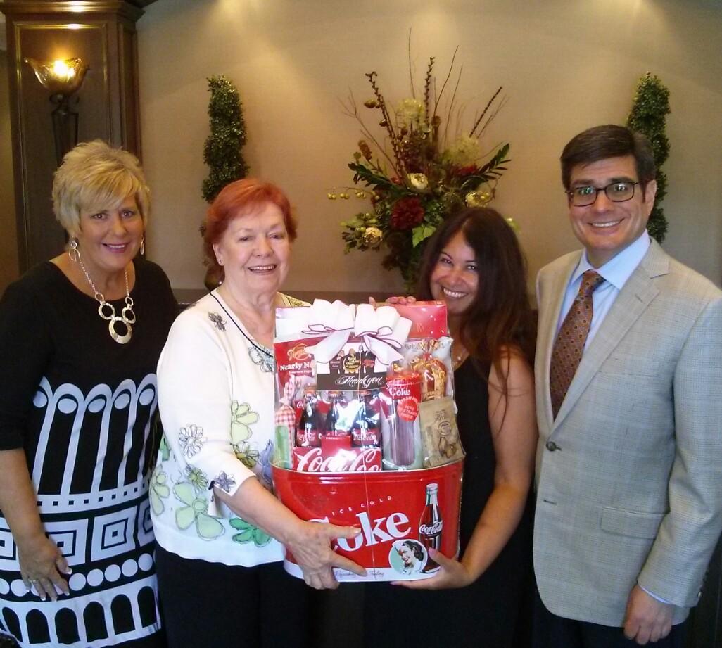 The Linda Rea Team Donates Basket To Operation Yellow Ribbon