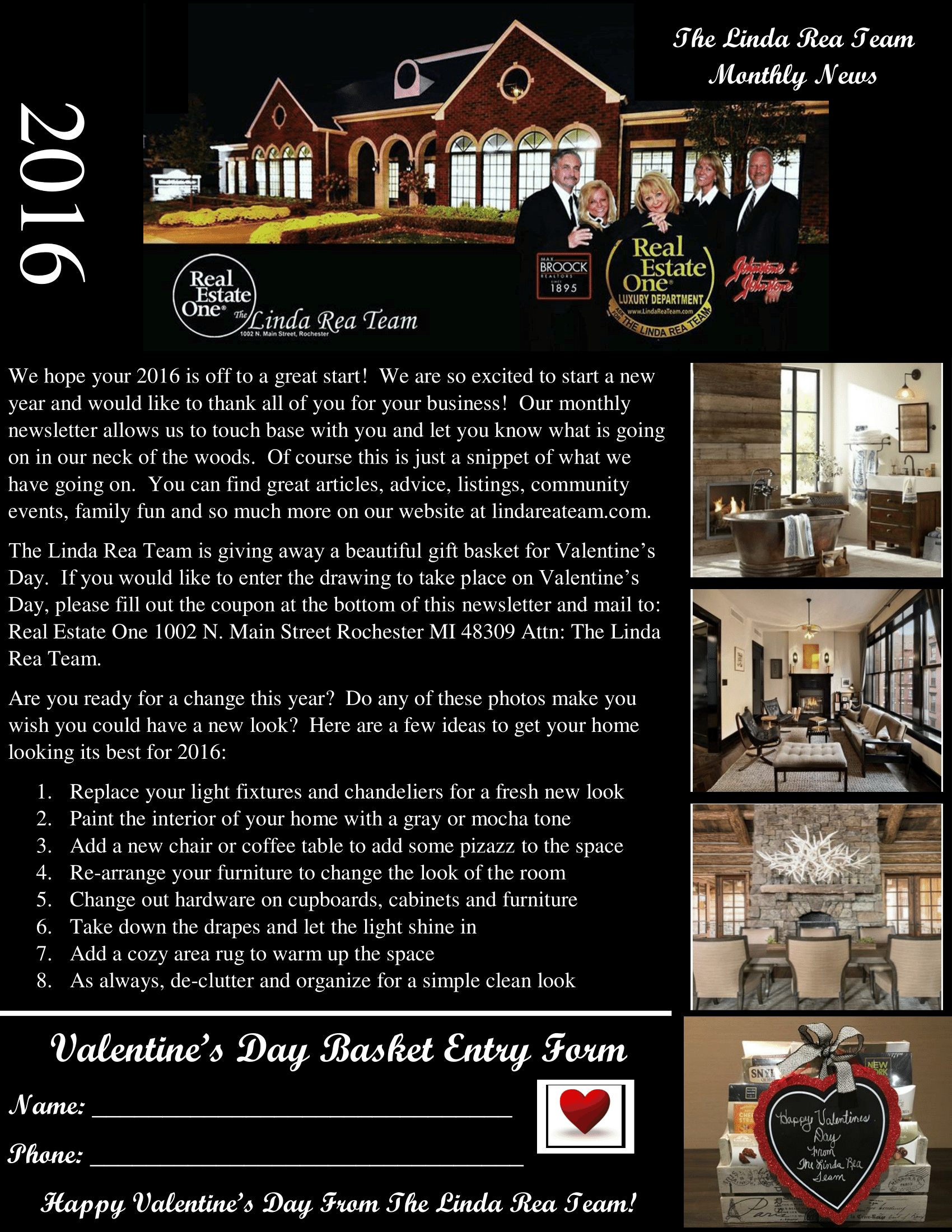 The Linda Rea Team Monthly News