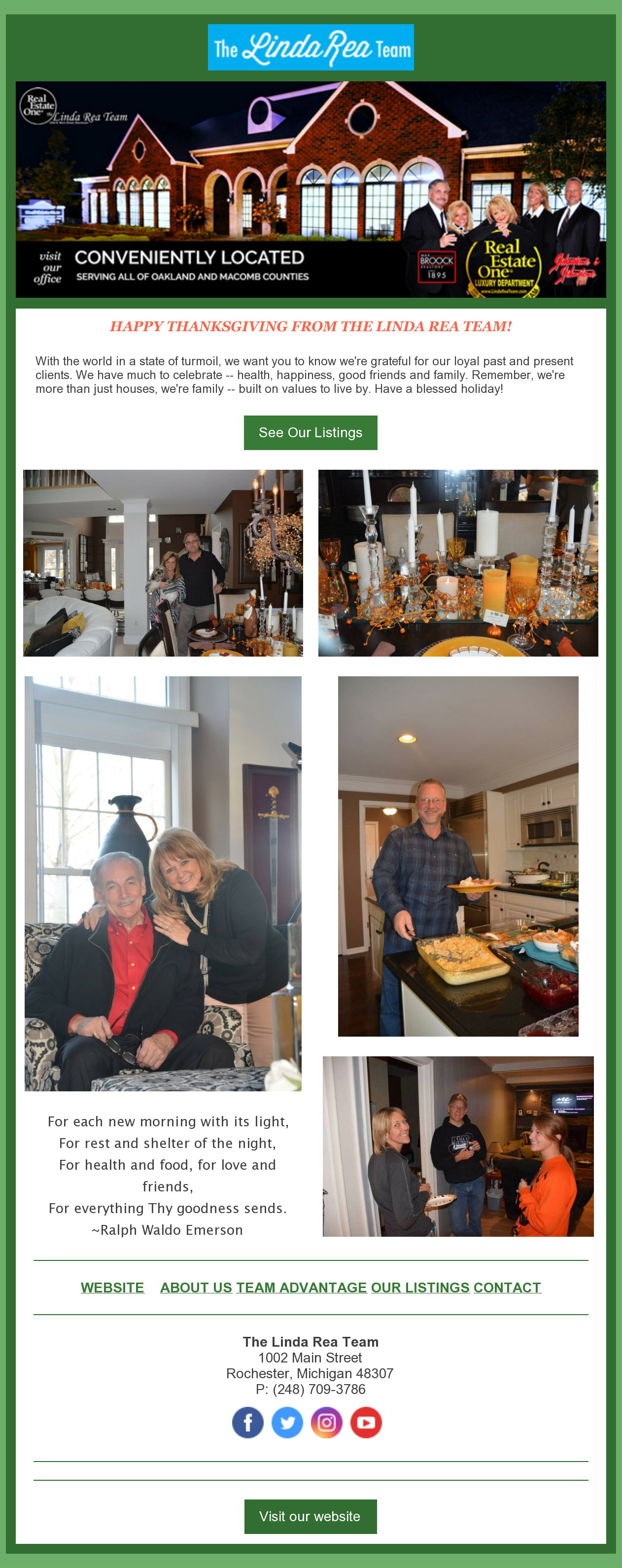 November News from The Linda Rea Team