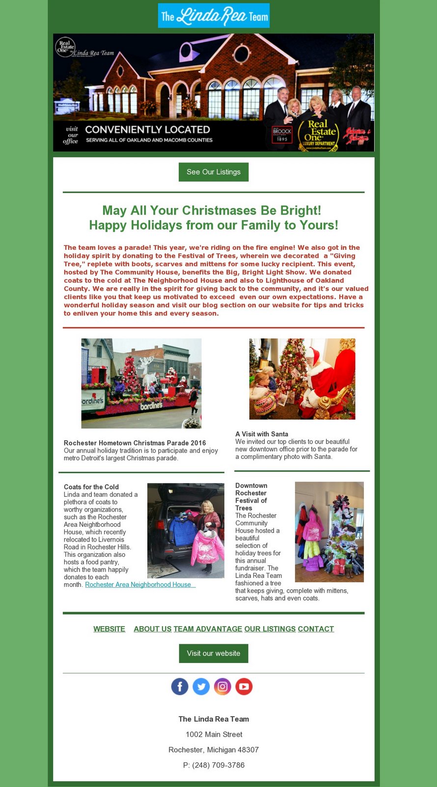 December News from The Linda Rea Team