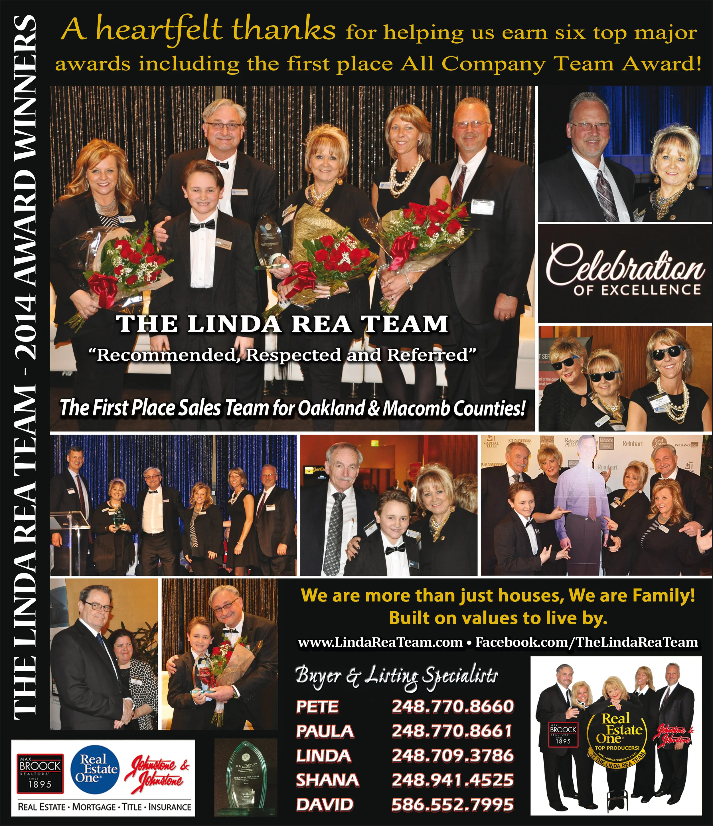 The Linda Rea Team~Award Winners!
