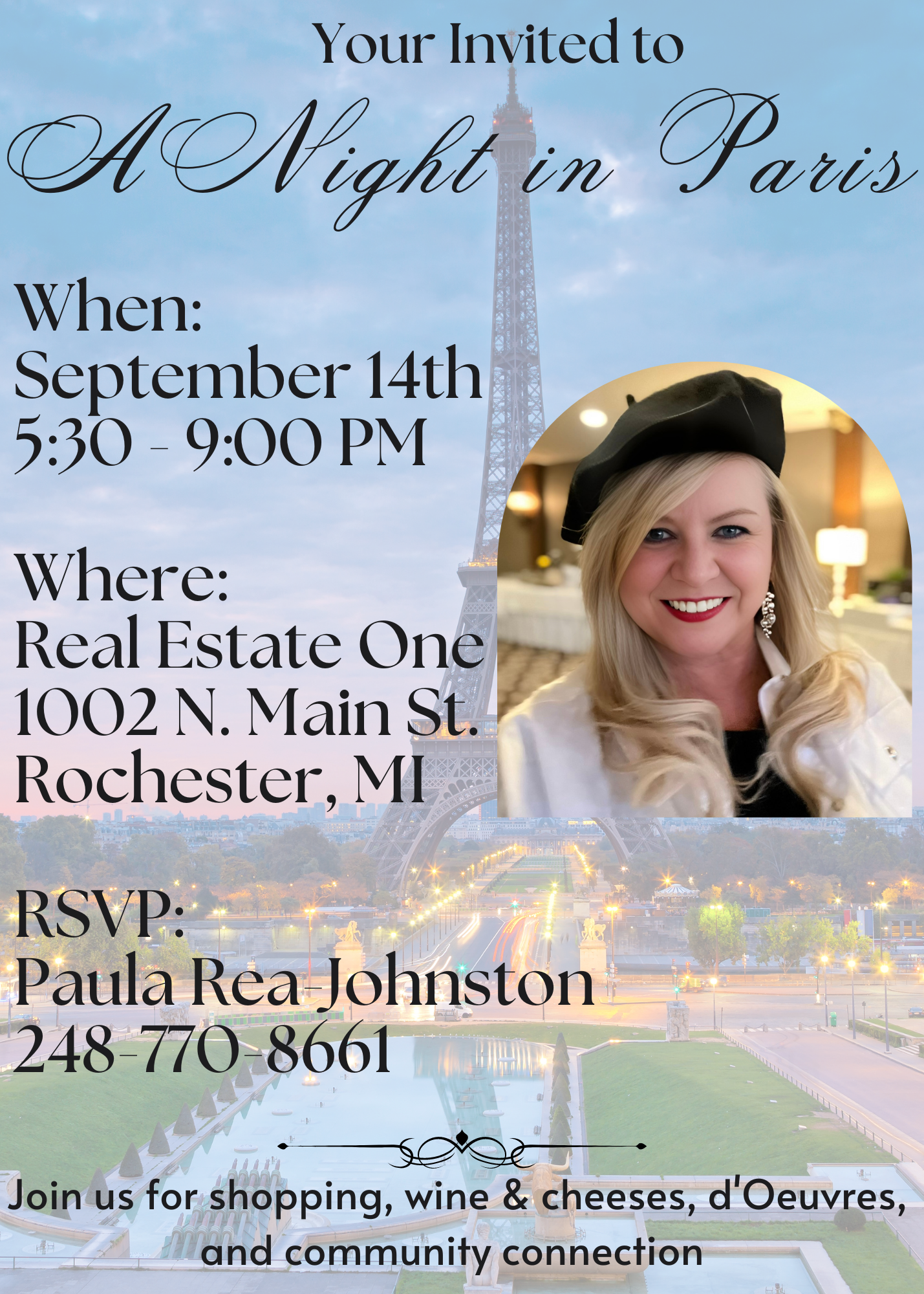 An Evening in Paris Event Hosted by The Linda Rea Team