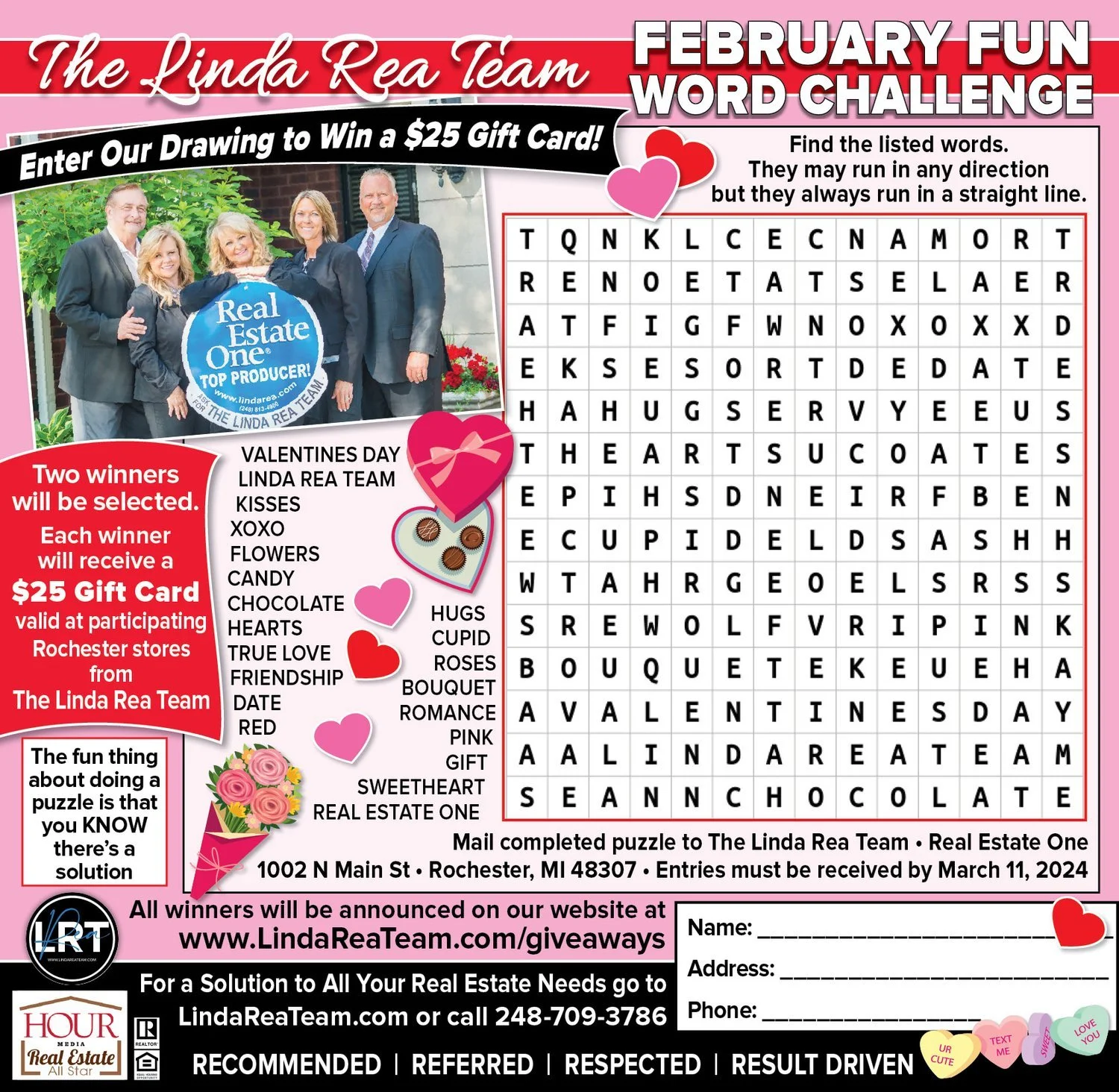 Word Search Fun! February 2024