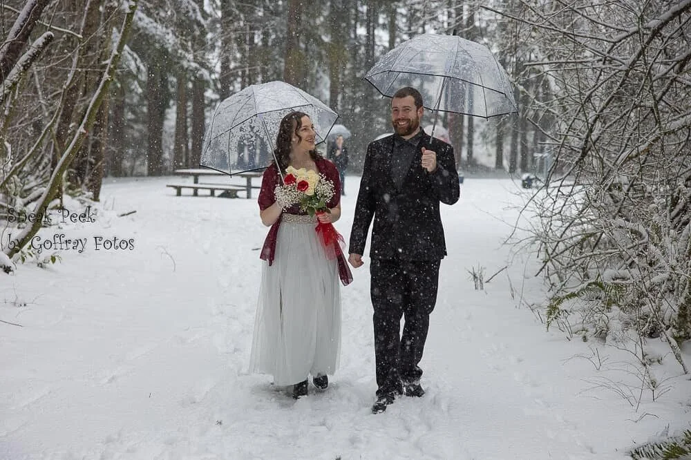 A little sneak peek of one of my high school friend's wedding ceremony. Just so happens, the ceremony was the same weekend as a 3 day snow storm and the snow made for an amazing background.

#wedding #ceremony #snow #snowstorm #gettinghitched #walkin
