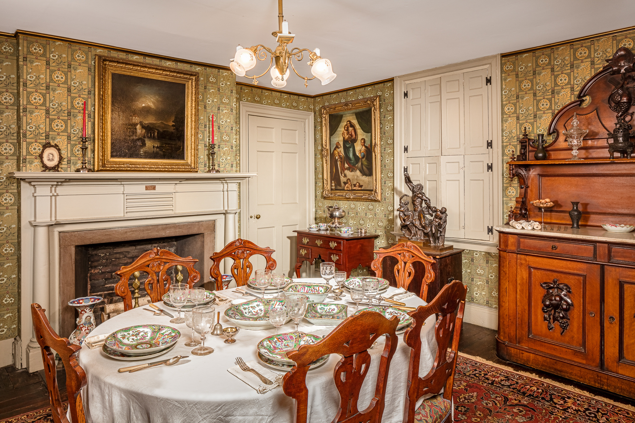 CT Landmark's Butler-McCook House dining room. Hartford, CT