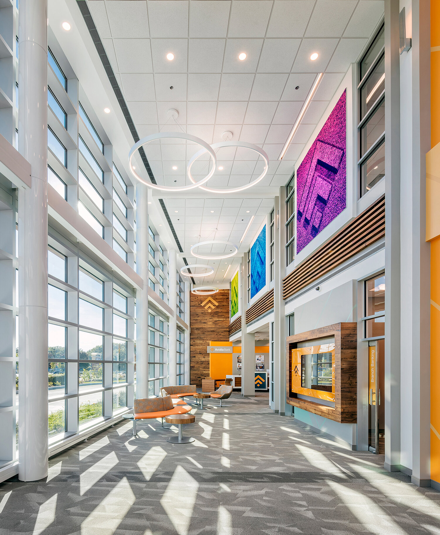 Avidia Bank lobby. Framingham, MA