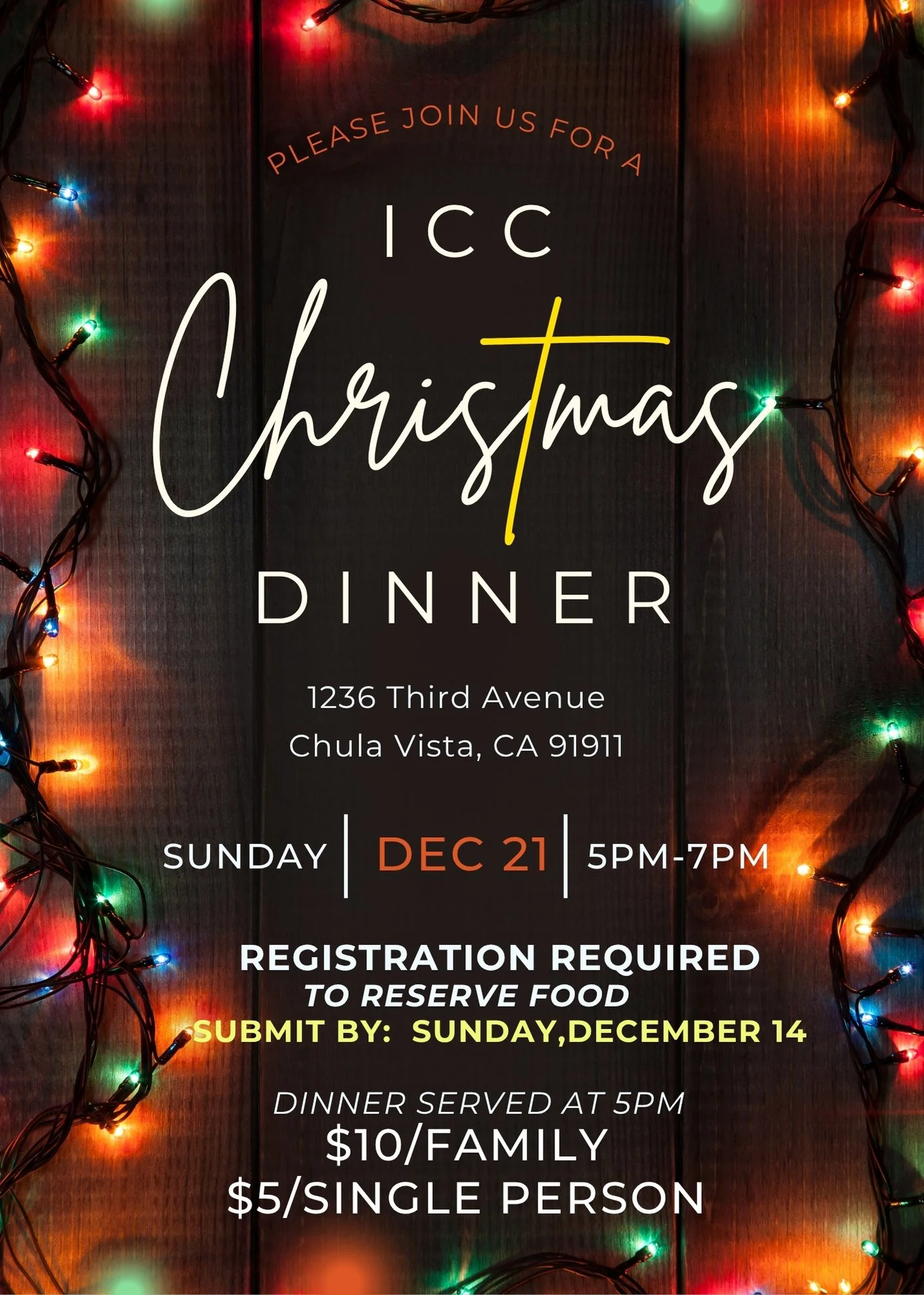 ICC Christmas Dinner
