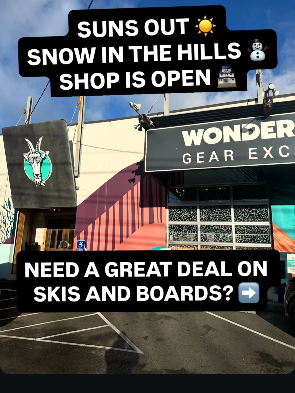 We&rsquo;ve got the deals on skis boards and more! Here&rsquo;s a few of them! 🎿 🏂 🧚&zwj;♀️
