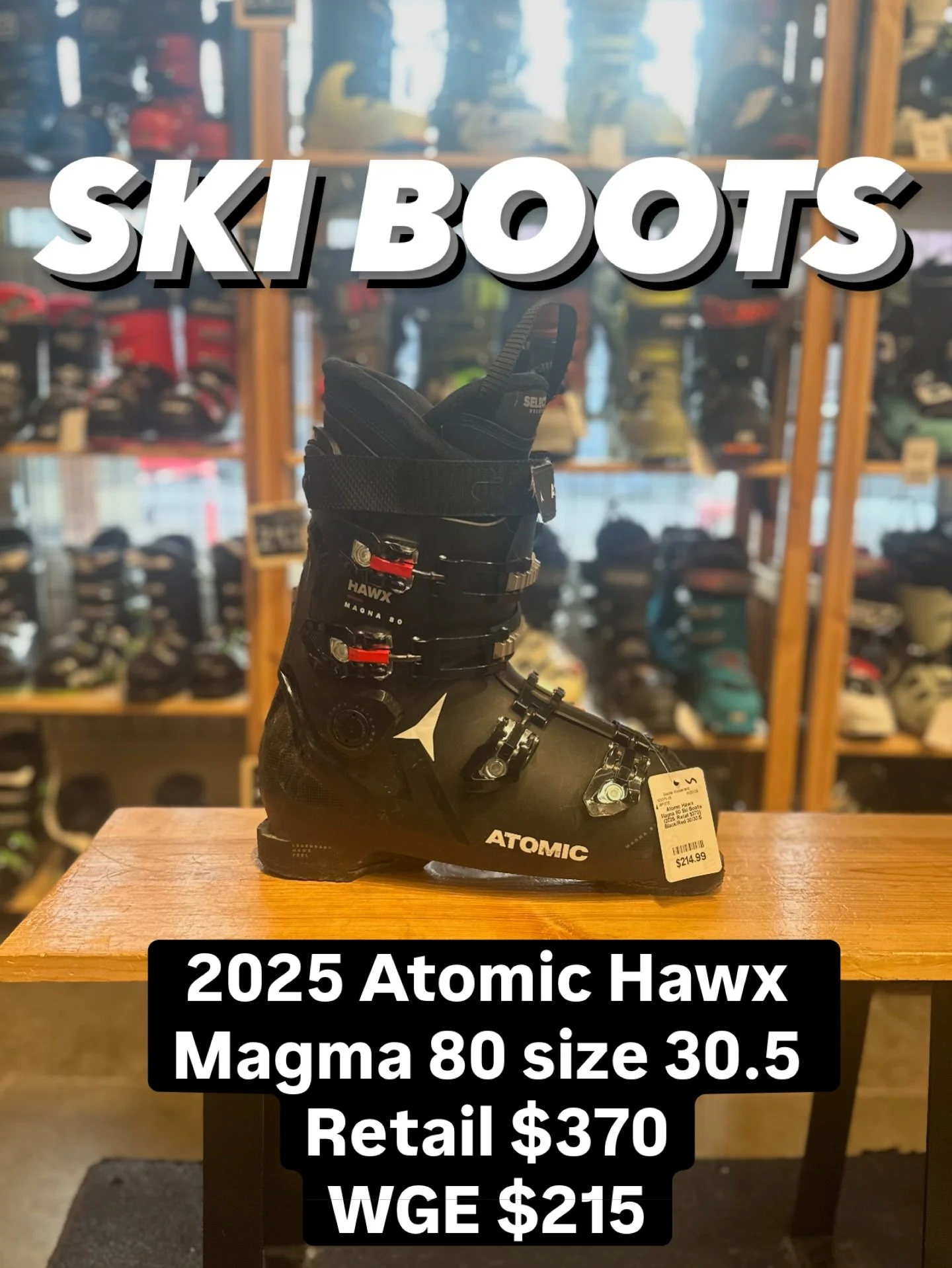 We heard you want to ski? First you&rsquo;ll need some boots.

Come on down to @wonderlandgearexchange Seattle for a great deal on some new winter kicks 🎿