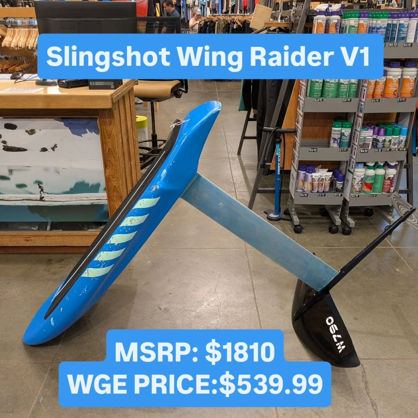 Summer plans foiled? You bet. Come snag this foil board to assuredly be the coolest person in your local body of water.