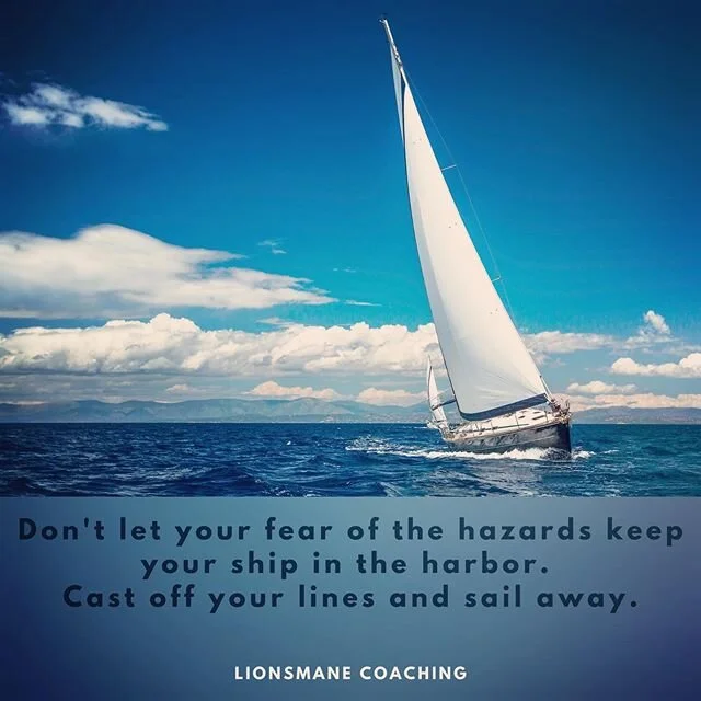 Don't let your fear of the hazards keep your ship in the harbor. Cast off your lines and sail away. ⛵️ I love helping people build authentic businesses and create a life they will will love! ❤️❤️ Are you ready to make a change either personally or pr