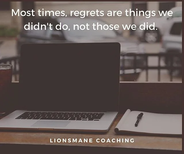 Most times, regrets are things we didn't do, not those we did. 
Living your most authentic life both personally and professionally is so important!

Are you working on falling in love with your business but are feeling stuck? 
I&rsquo;m here to help!