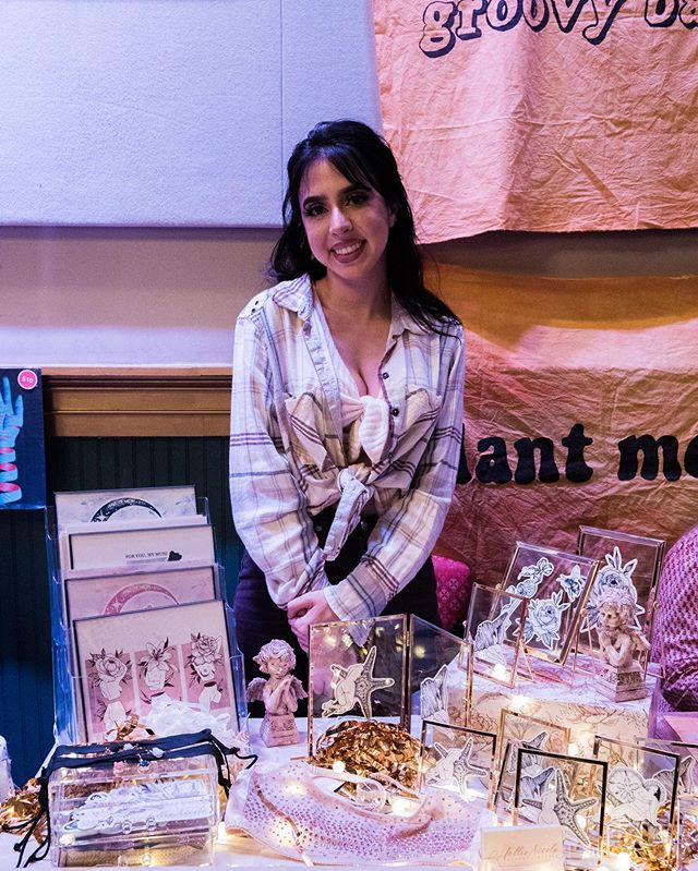 Thank you for all the birthday love so far 💕 24 is gonna be a big year, I won&rsquo;t let it be anything else ✨ photo by @housecatpresents from their amazing Feminist Flea Market