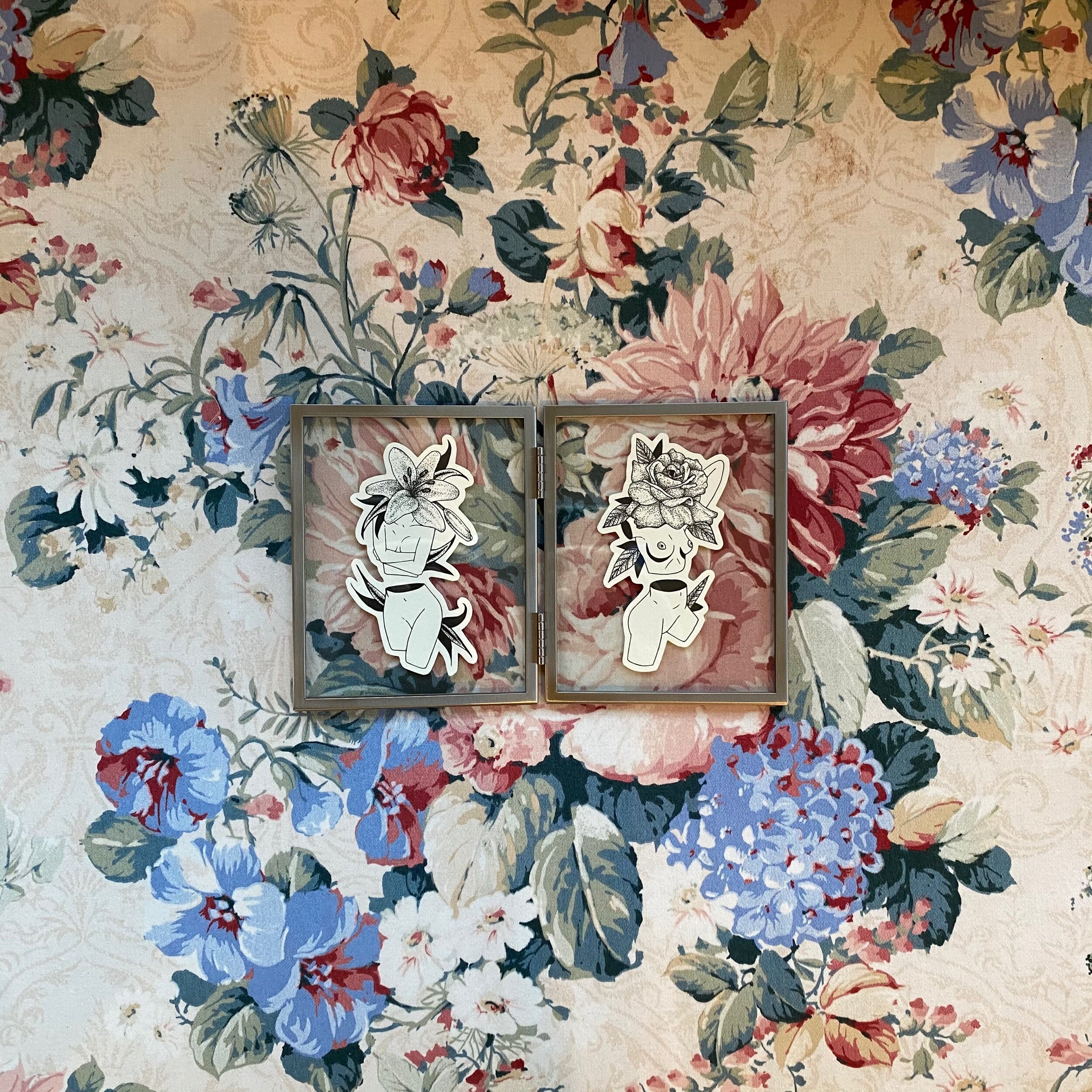 flower girls framed duo 1