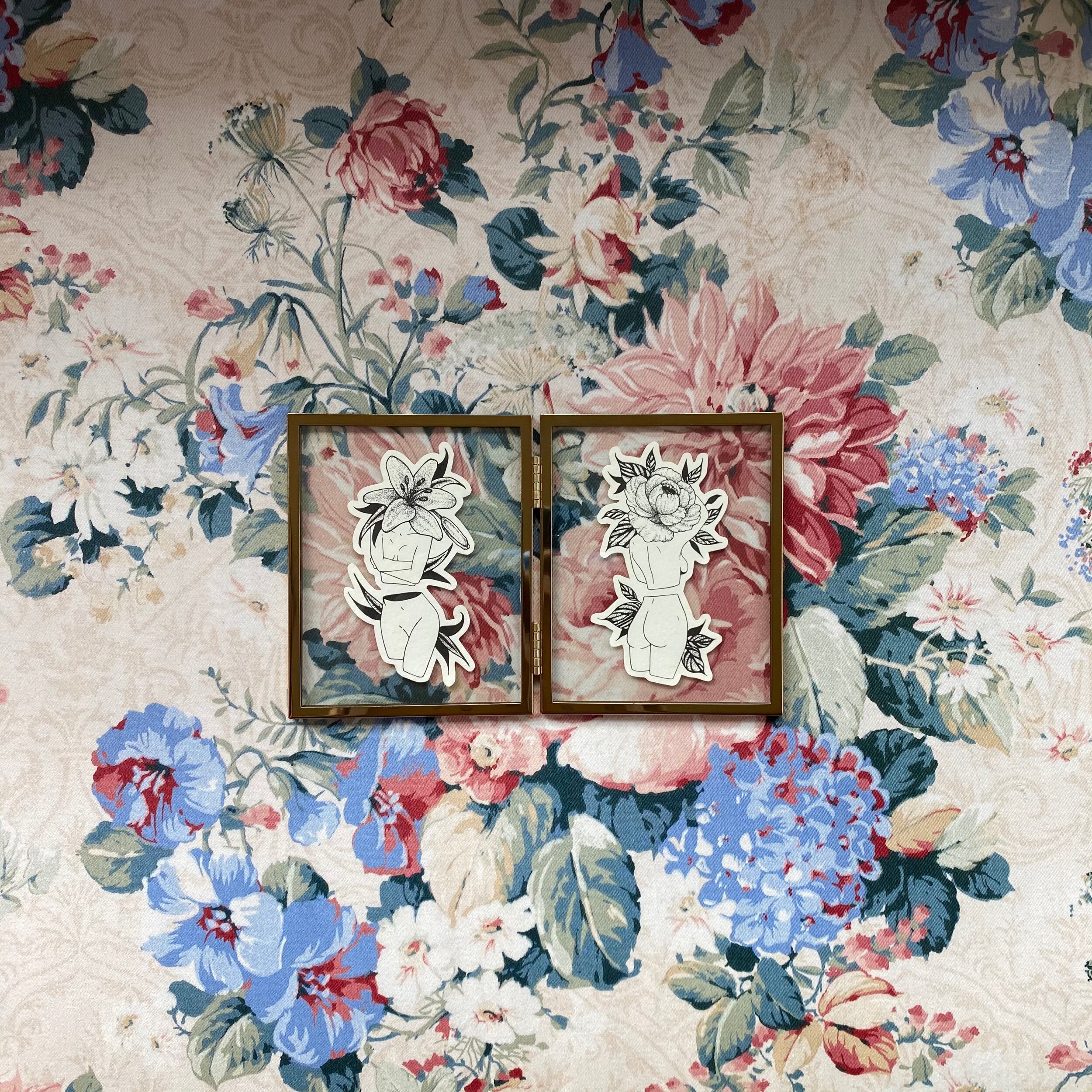 flower girls framed duo 2