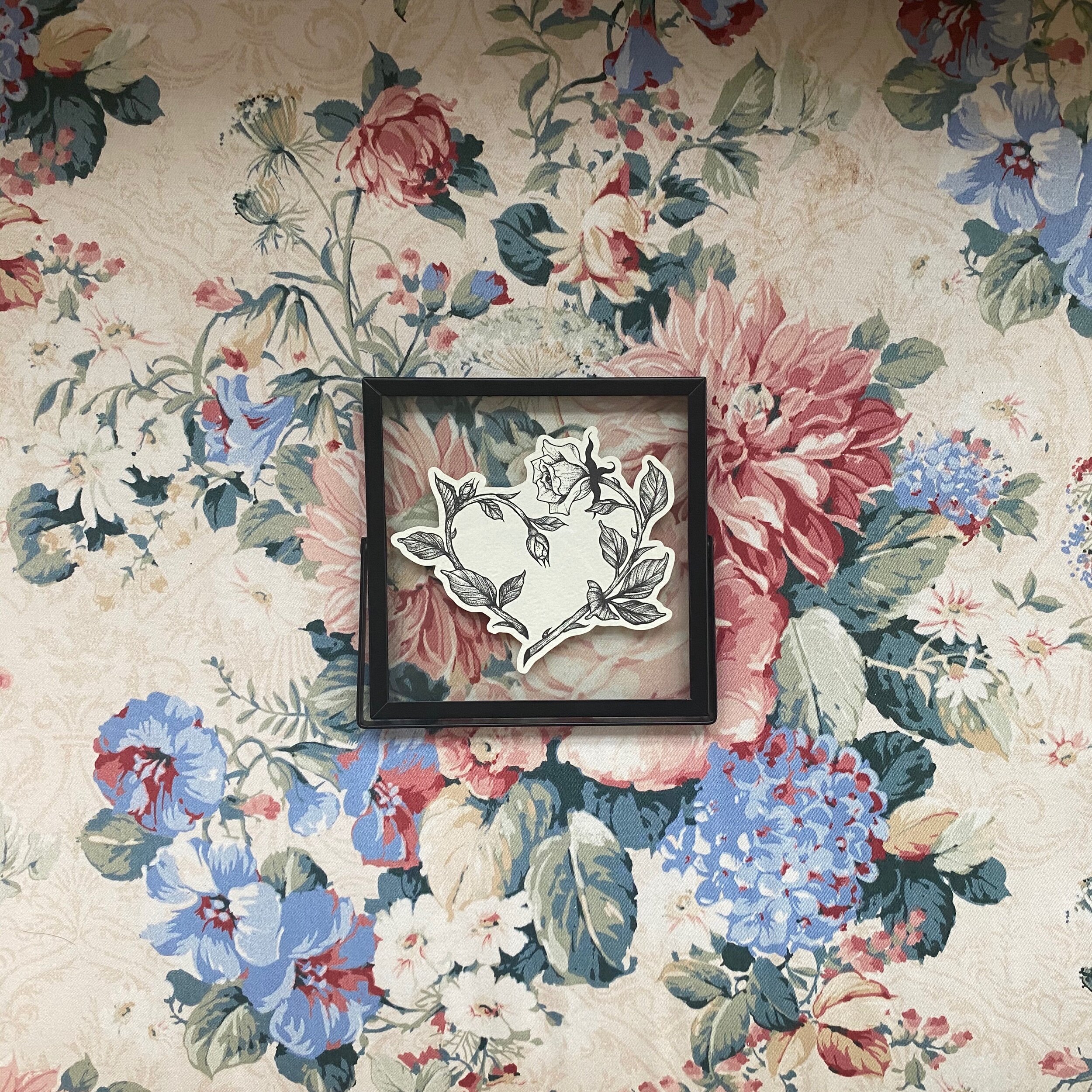 thorned heart framed