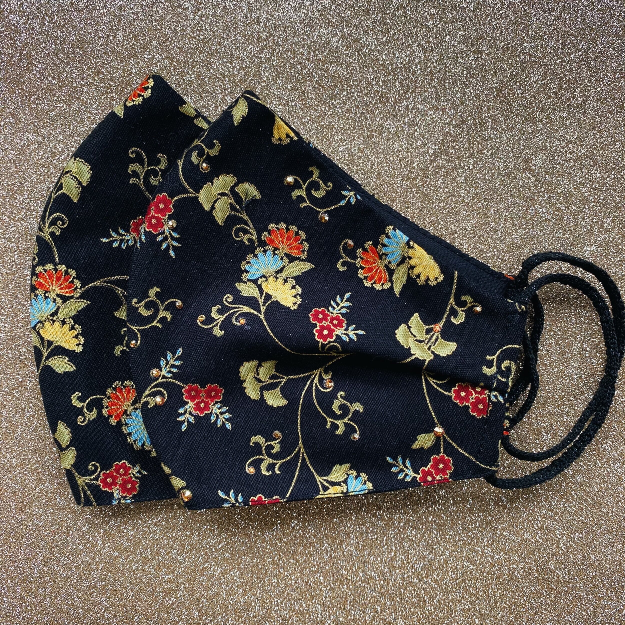 golden paisley mask (gem option)