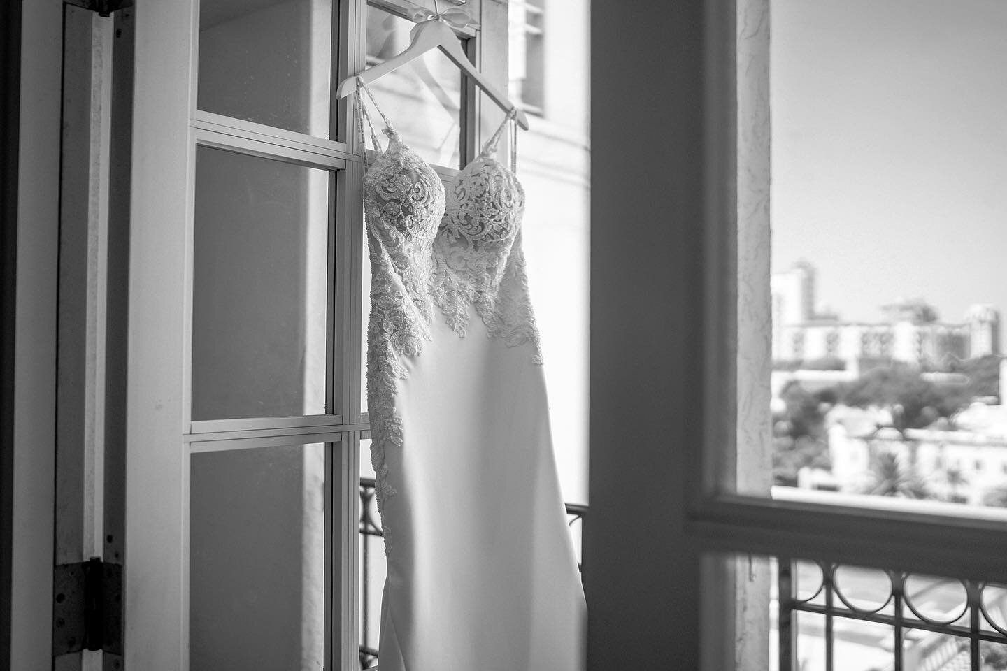 Her wedding dress with the best views on a special day.