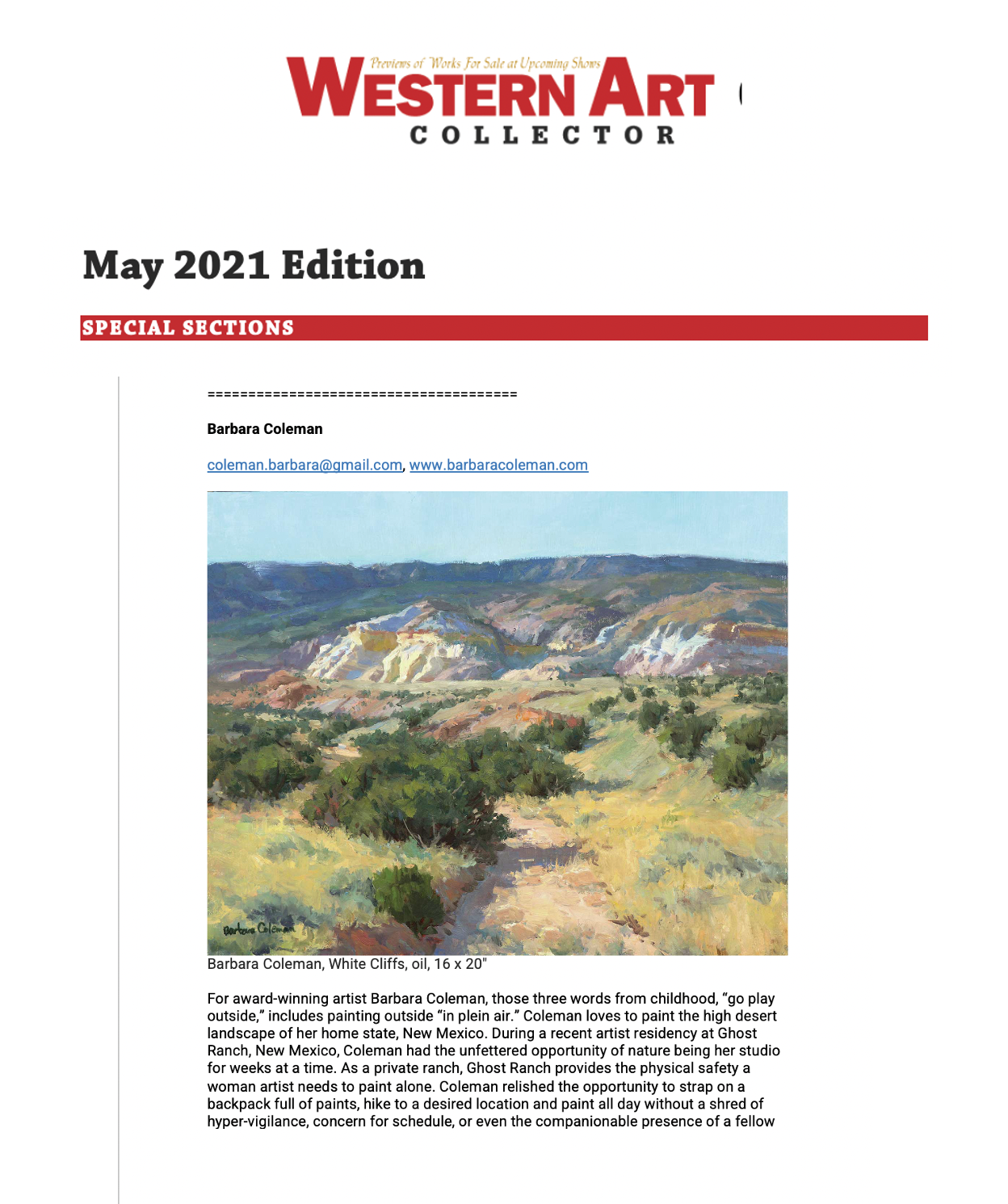 Western Art Collector, May 2021 Edition