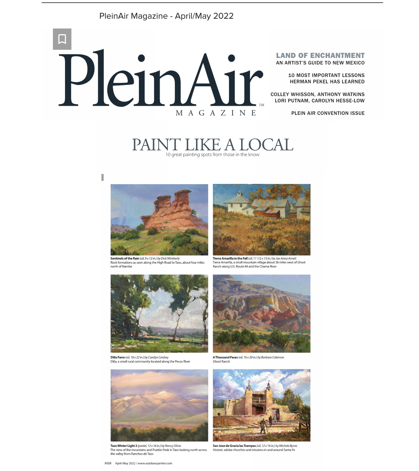 Plein Air Magazine, April/May 2022