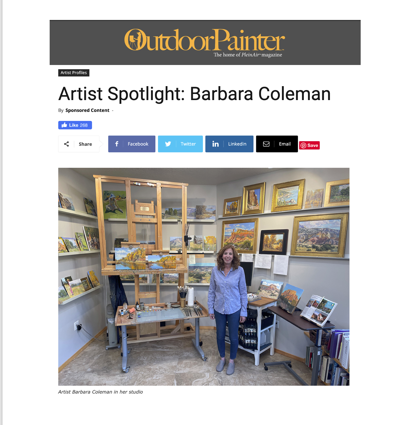 Outdoor Painter, Artist Spotlight Interview