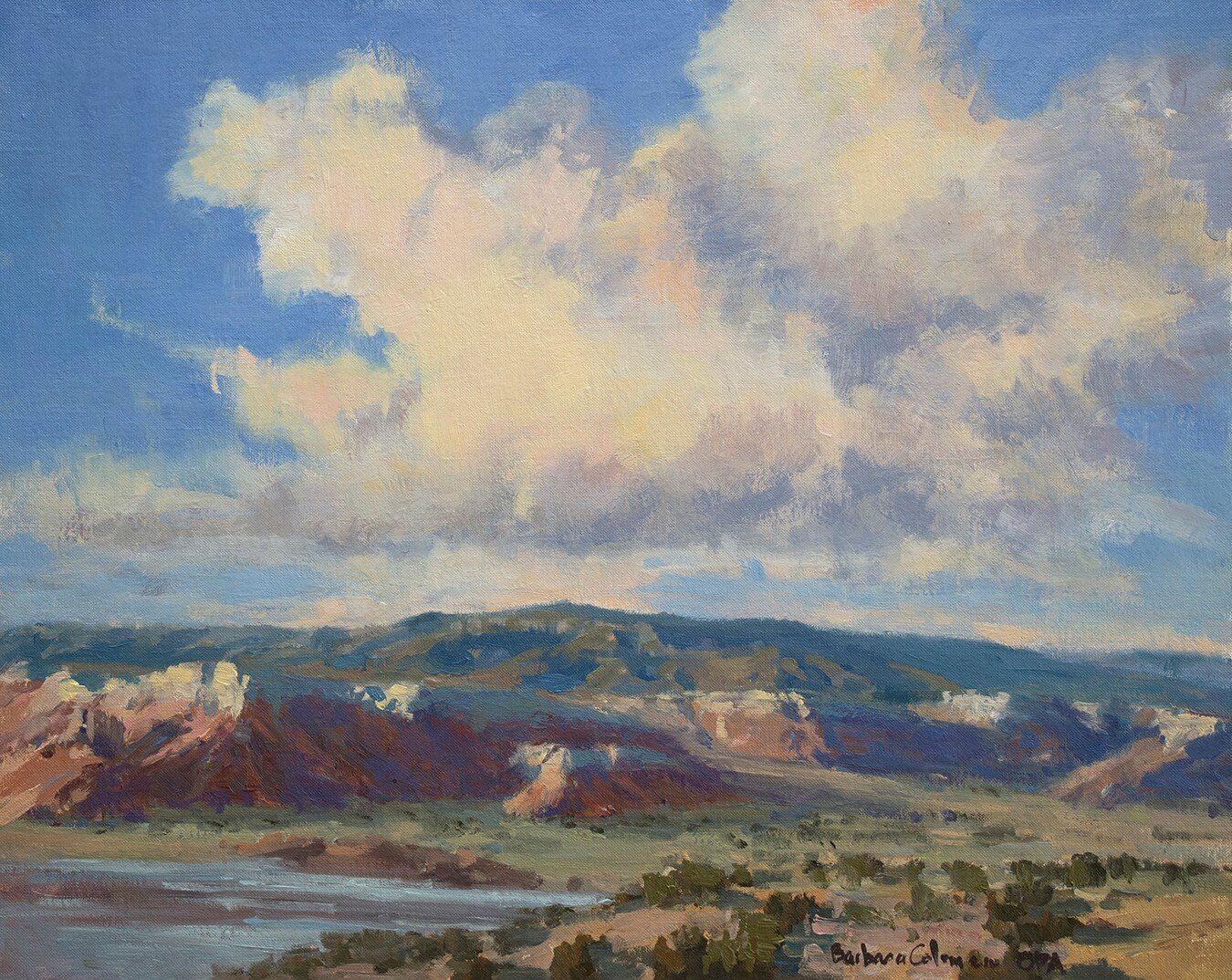 &quot;A Cloud Dance&quot;, 16x20, oil. I recently finished this piece. It was inspired by the 8x10 plein air posted earlier. I wanted to capture the ever-changing nature of light, as it cascaded over the landscape, illuminating the intricacies of the