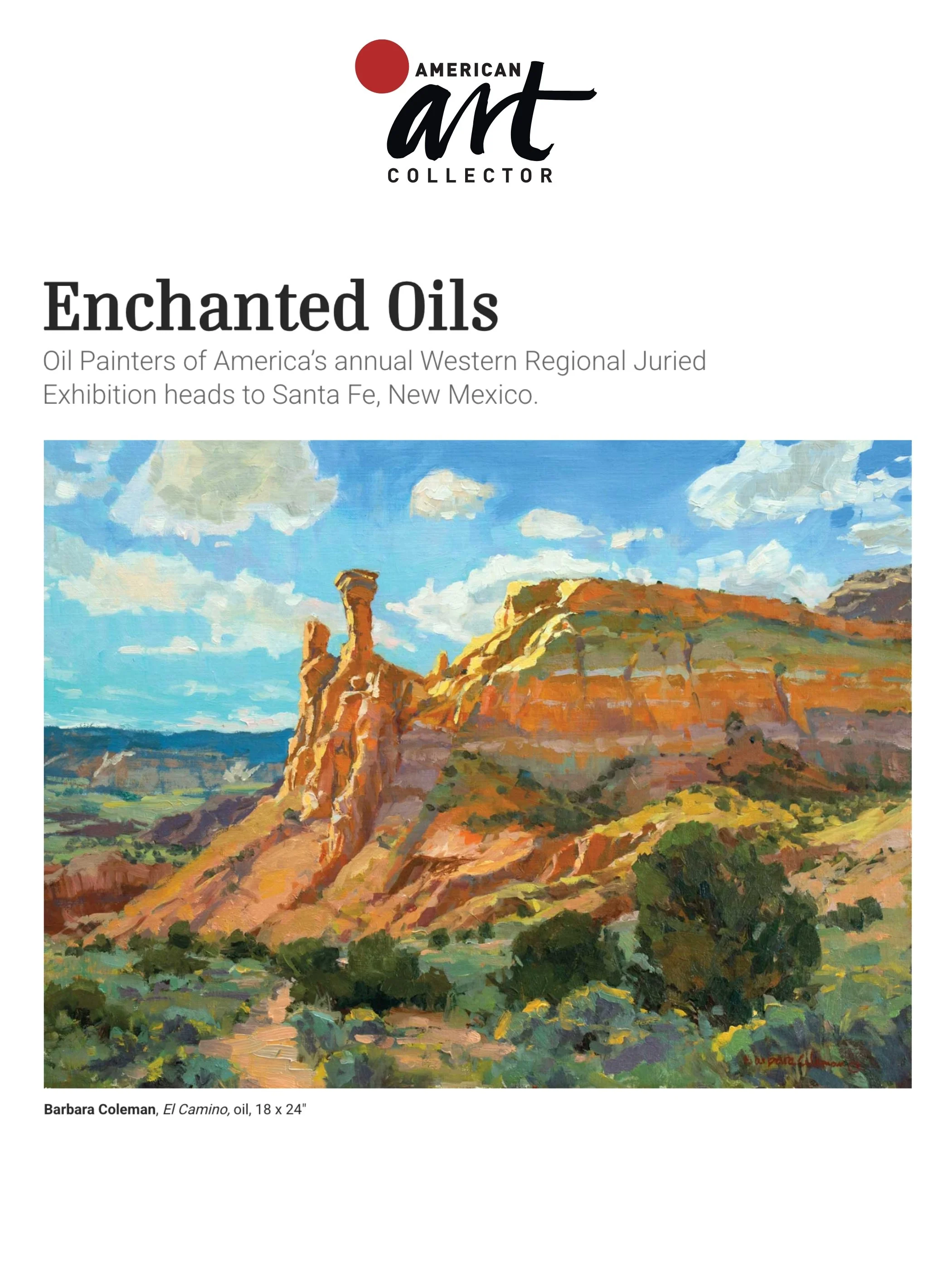 American Art Collector Enchanted Oils: December 2019