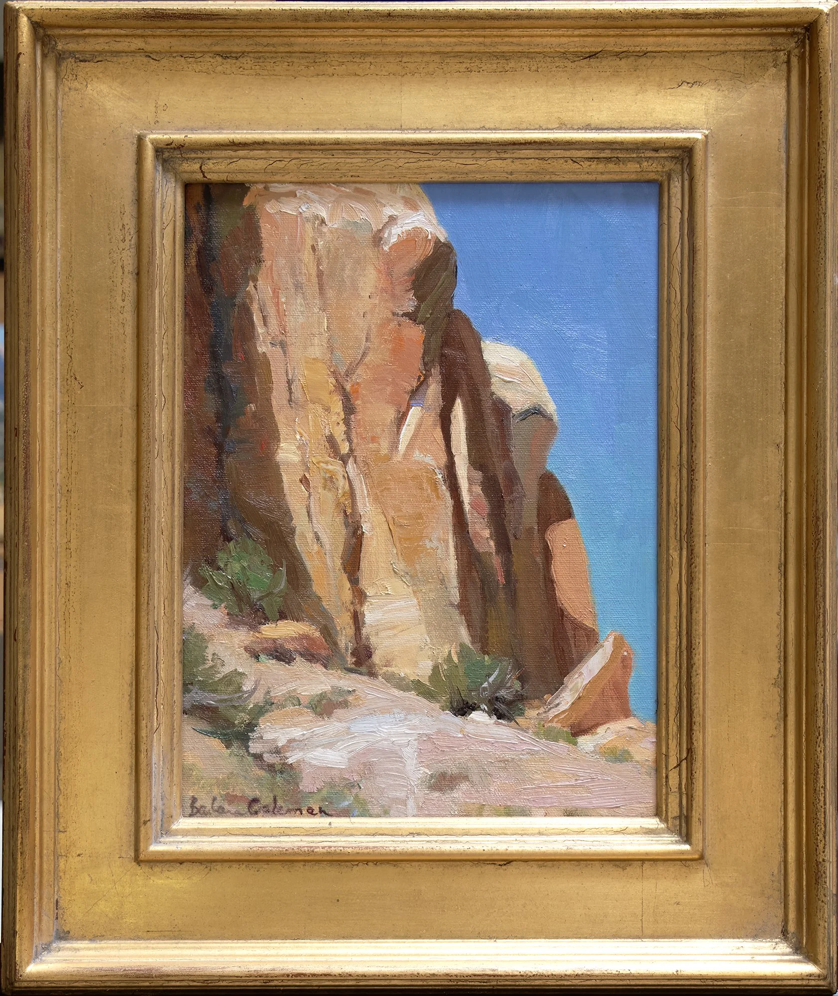 Coleman-Shadow Dagger._12x9_oil_Framed 18x15.jpg