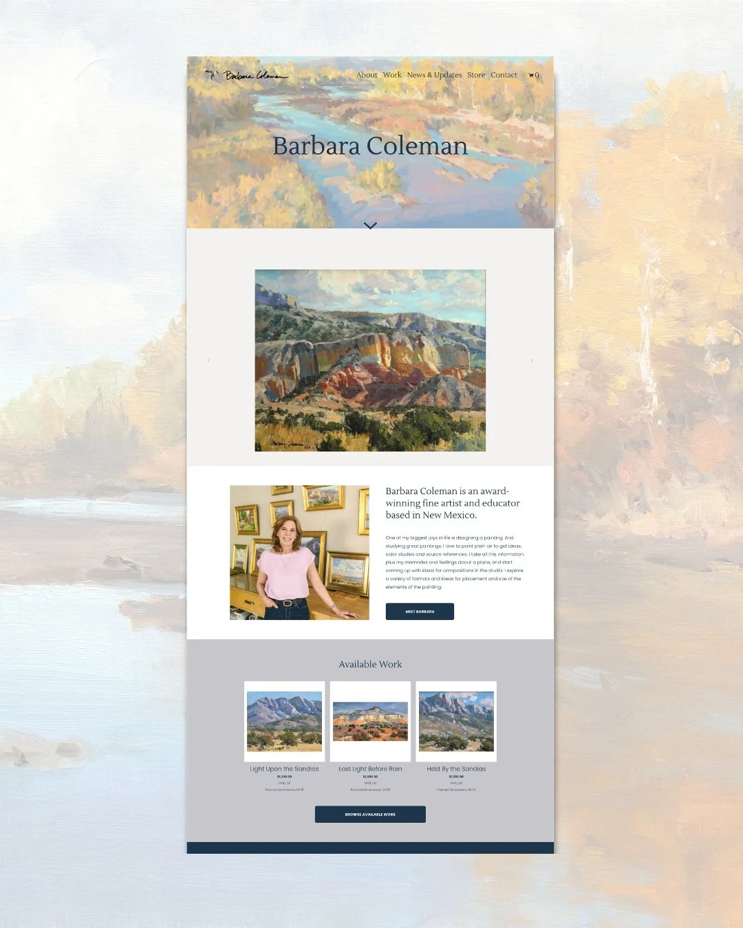 Barbara Coleman Website Home Page