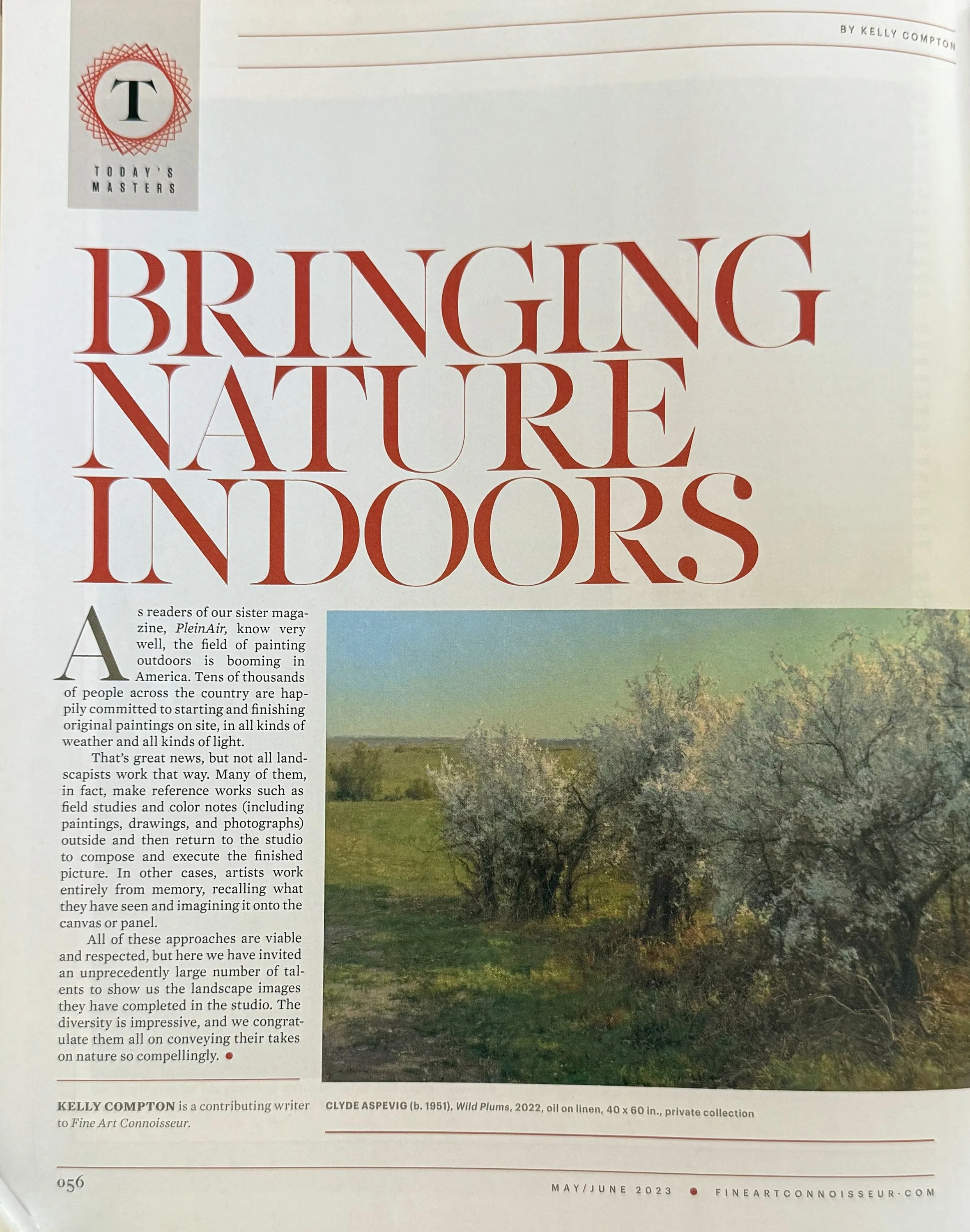 Fine Art Connoisseur Bringing Nature Indoors 2023