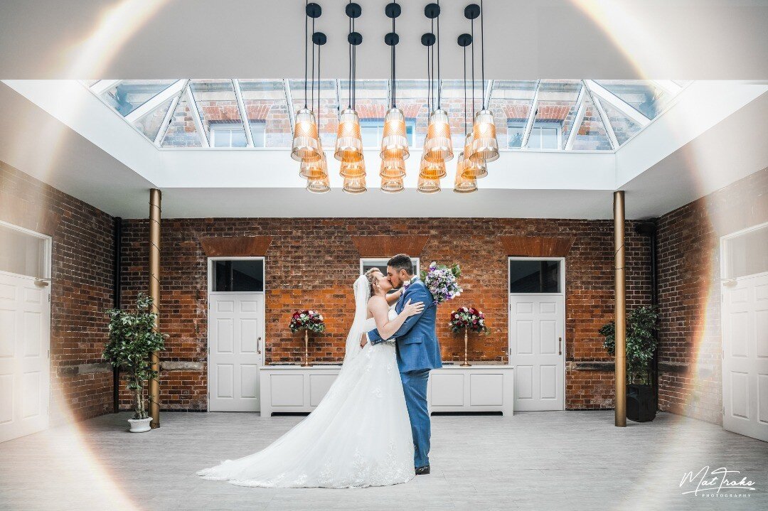 Mike &amp; Georgia at the gorgeous @winstanleyhouseleic just after saying 'I do', a perfect day for a perfect couple.
.
#weddingphotographyinspiration #leicesterweddingphotography #leicesterweddingvenue #blackrockrestaurant #winstanleyhouosewedding #