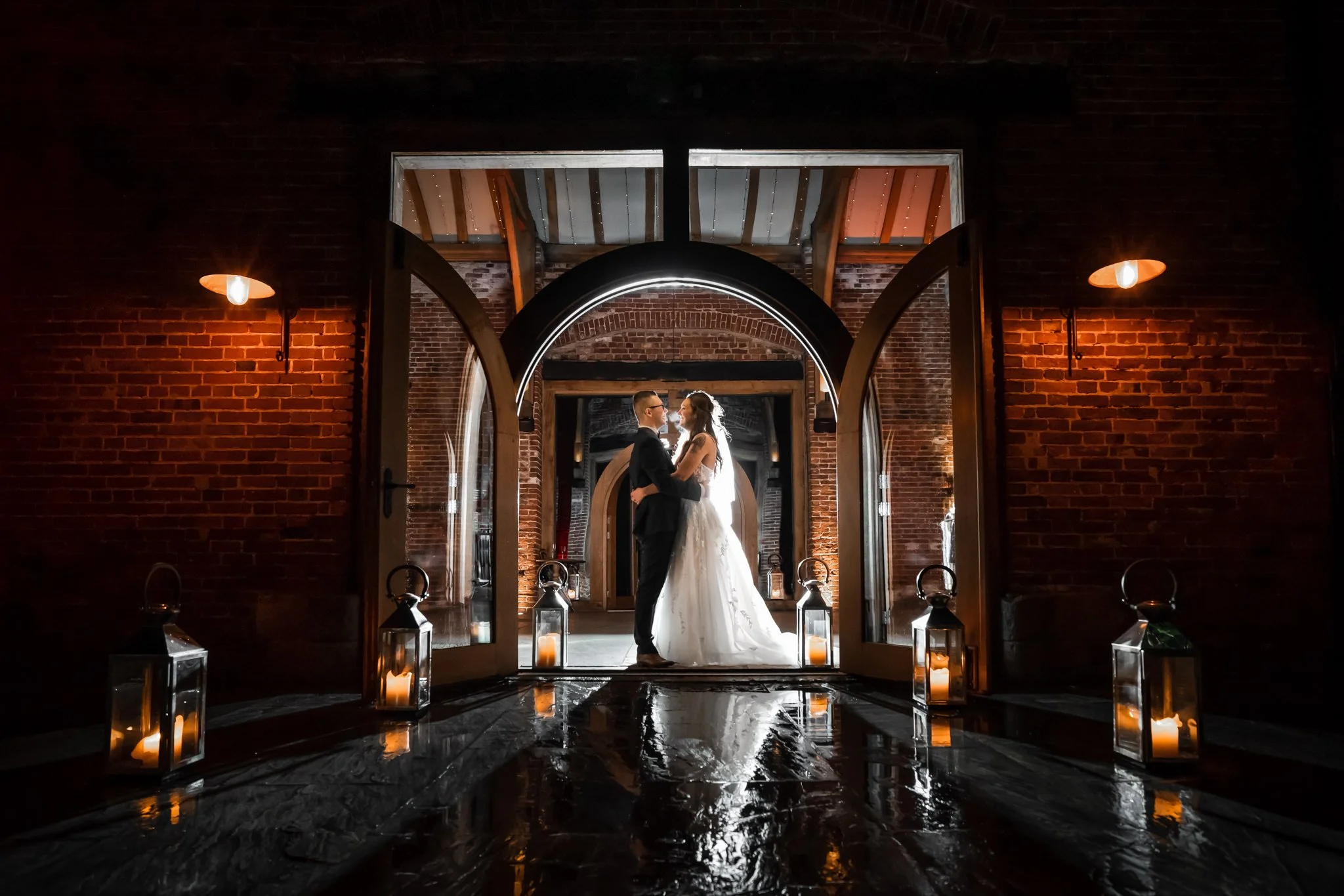 A gorgeous stormy weather wedding at Hazel Gap Barn