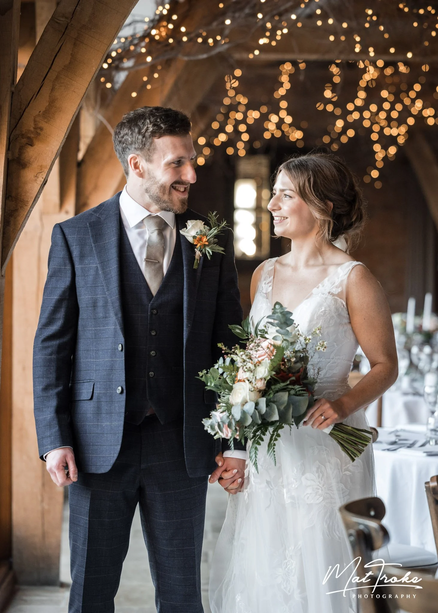 Clare and Mark Stunning Swancar Farm Wedding in the winter sunshine