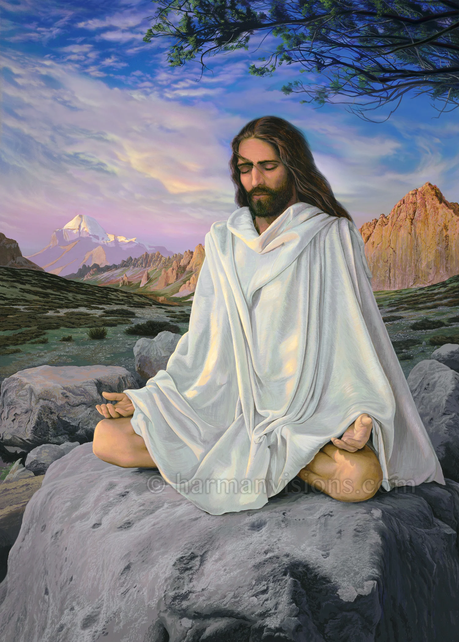 Jesus Meditating