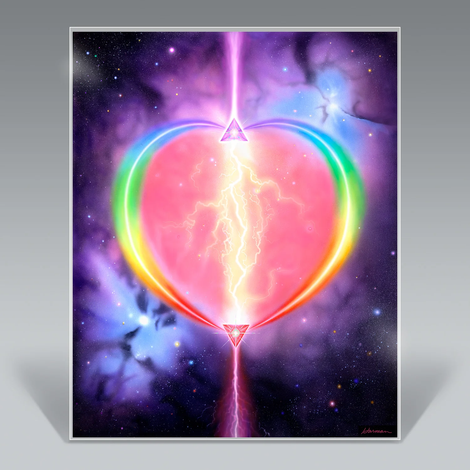 HEART RAINBOW 8 x 10 print