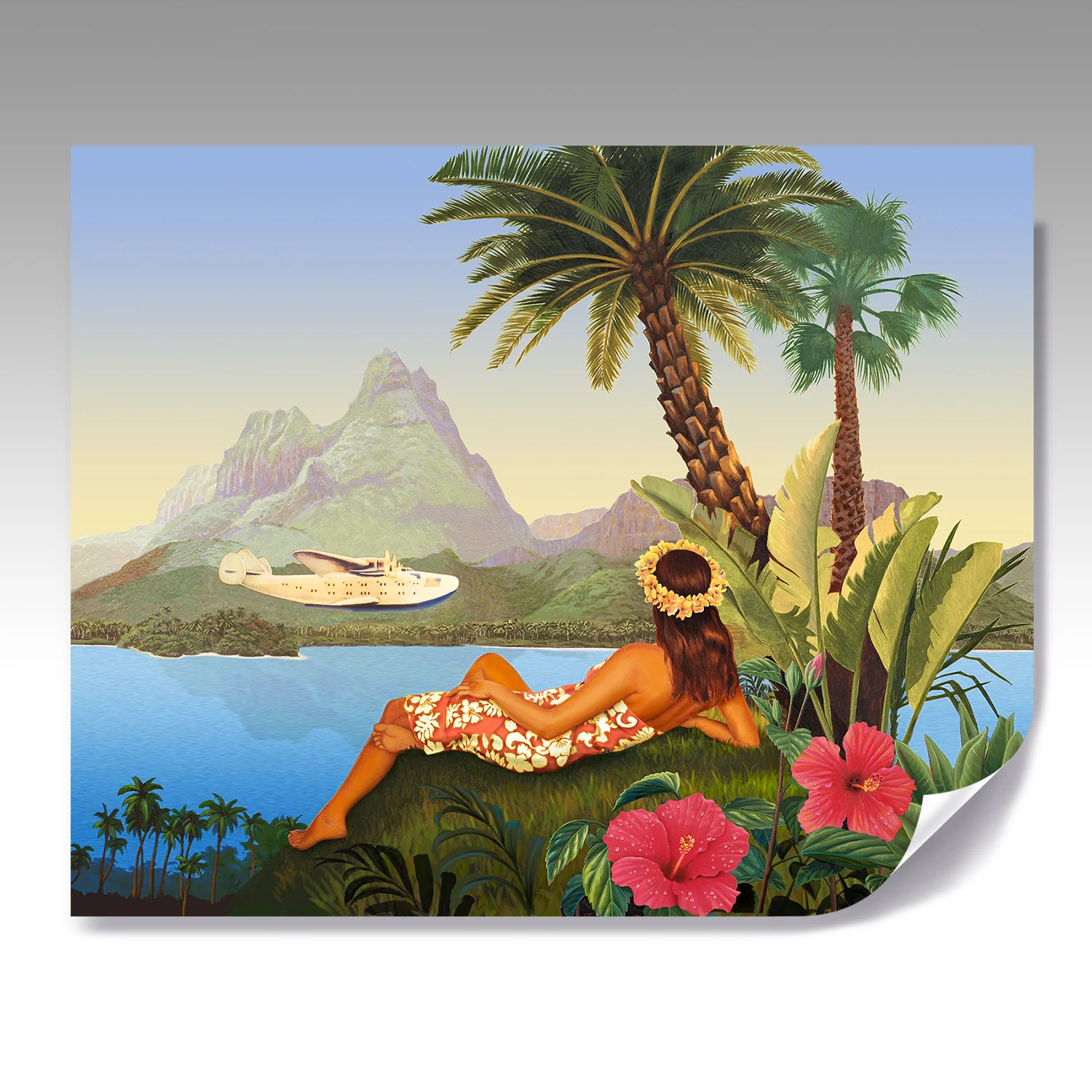 ISLAND GIRL fine paper print