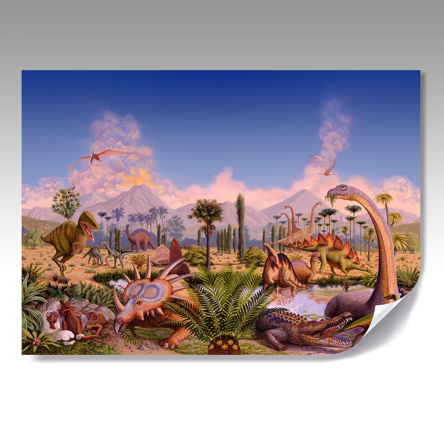 DINOSAURS fine paper print